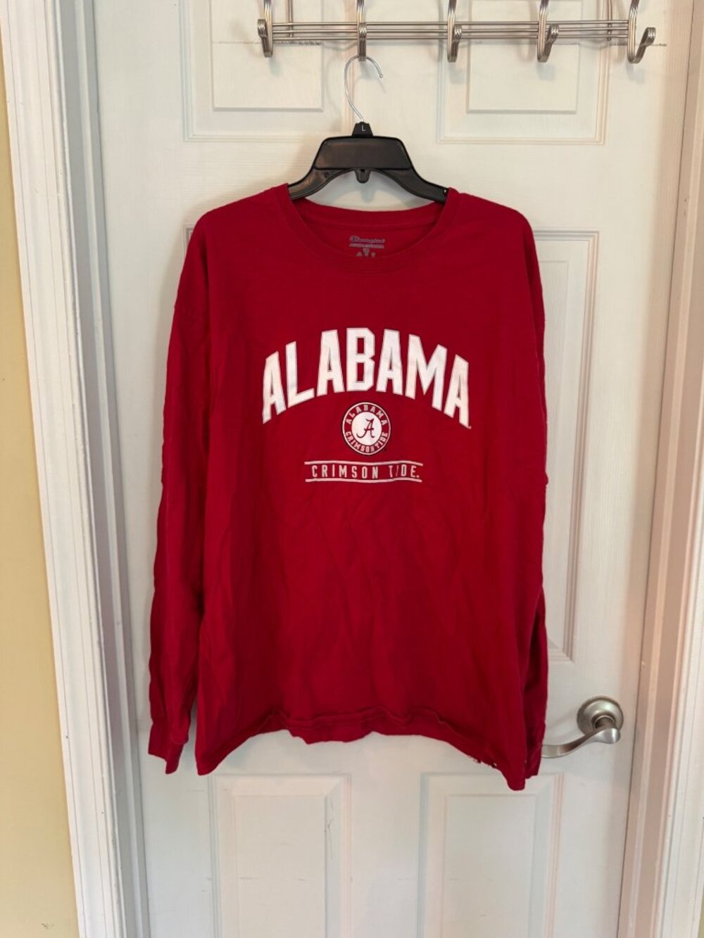 University Of Alabama Crimson Tide Long Sleeve Crew Neck T-shirt Men's 2XL